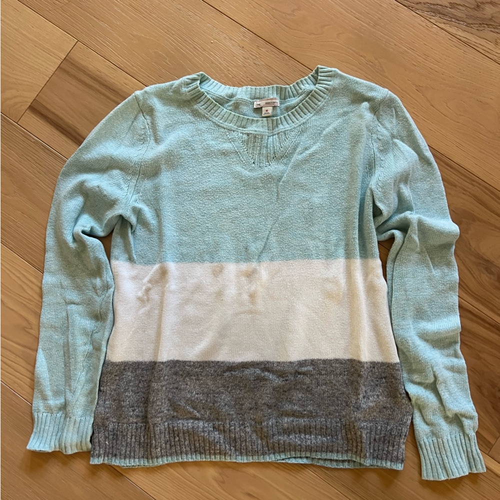 Striped cotton sweater